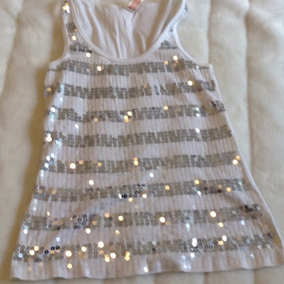 No Boundaries Tops - 🔴3 for $25 Tank top size Large, white sequins!